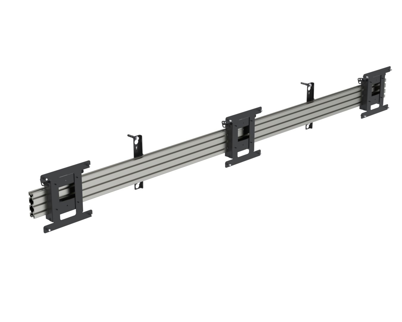 Ergonomic Solutions  Menu board mount, with tilt, for 3 screens (landscape) up to 43  (VESA 100 and 200)