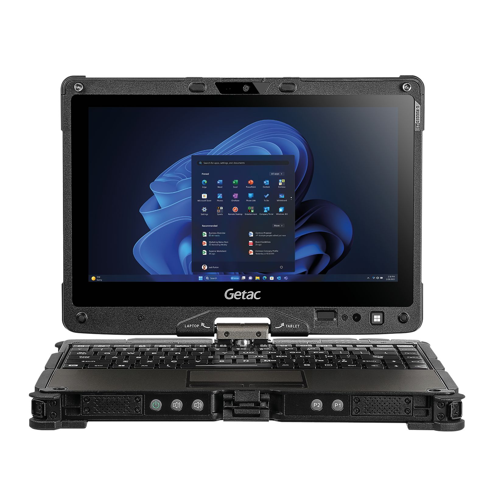 Laptop Getac V110 G4 VG21ZCK4BPBX, 11.6 inch 1366 x 768 Touchscreen, Intel  (, 2.5 GHz), 8 GB RAM, 128 GB SSD, Intel Graphics, Windows 10 Pro