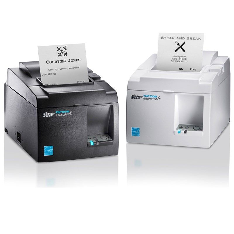 Star TSP143IIIBI2 WT, BT, 8 dots/mm (203 dpi), cutter, white