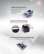 Star Sanei SK1-311SF4-LQP-M-SP, 8 dots/mm (203 dpi), cutter, presenter, USB, RS232