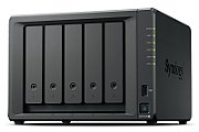 DiskStation DS1525+, 5-Bay, AMD Ryzen V1500B 2.2GHz, 8GB DDR4 ECC, max 32GB, SATA & M.2 NVMe, 2x2.5GbE, USB 3.2, PCIe, max 108TB, RAID, Hot Swap, Negru