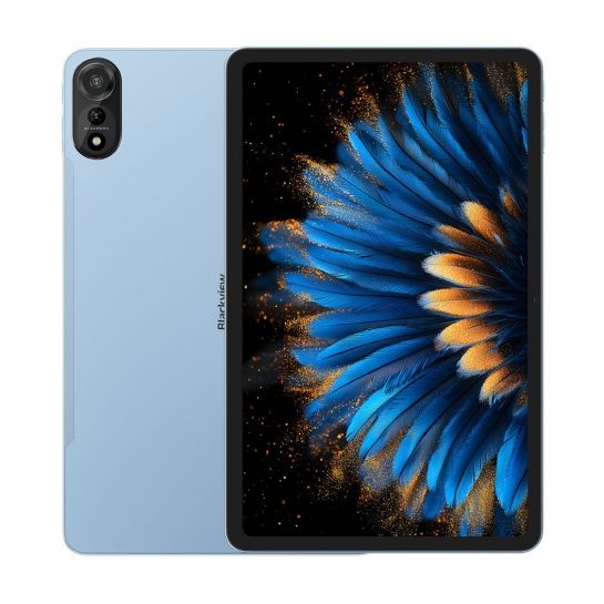 Blackview MEGA 2 WiFi 12-inch FHD 1200x2000 90Hz 12GB+256GB Allwinner A733 Octa-core 2.2GHz Cam Front 8MP Rear 16MP 9000mAh NO Charging Netflix HD TUV Rheiland Android 15 Ice Blue
