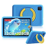 Blackview Tab 60 Pro Kids LTE 10.1-inch HD+ 800x1280 IPS 60Hz 4GB/128GB Octa-core T606 1.6GHz 5MP Front/8MP Back Camera Battery 7700mAh NO Carger USB Type-C Android 15 SD card slot Ocean Blue