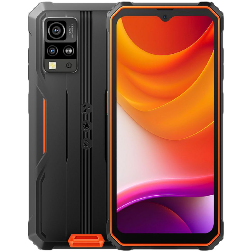 Blackview Rugged BV4800SE LTE 6.56  HD+IPS 720x1612 90Hz 4Gb+64Gb UMS9320E Octa-Core 1.8GHz CAM Front 8MP Rear 16MP+2MP NFC 5100mAh NO Charger Android 15 Orange