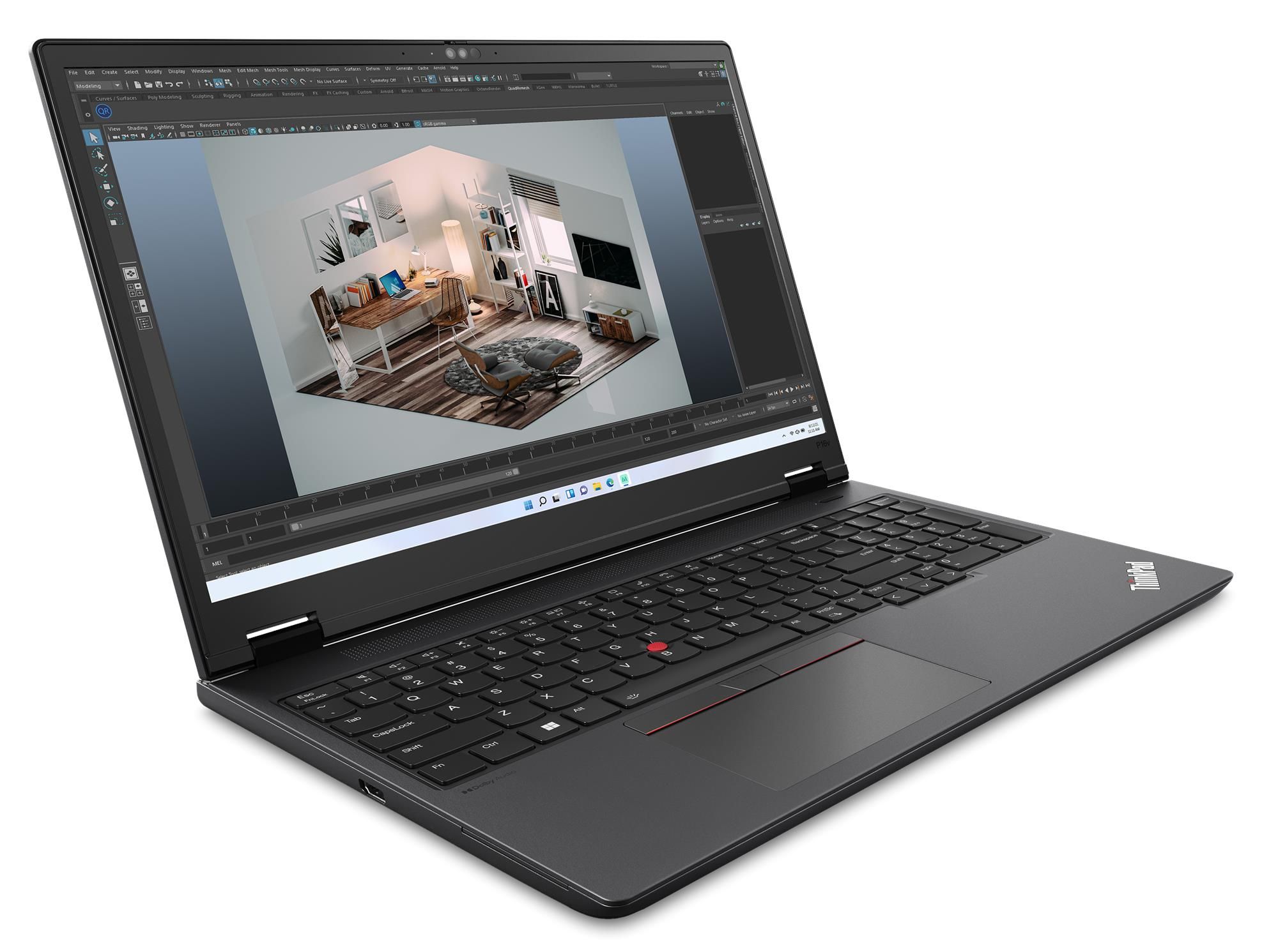 Laptop Lenovo ThinkPad P16v Gen 2 21KX001DGE, 16 inch 1920 x 1200, Intel Core Ultra 7 155H (16 C / 22 T, 2.5 GHz - 4.8 GHz, 24 MB cache, 28 W), 32 GB DDR5, 1 TB SSD, Nvidia RTX 2000 Ada, Windows 11 Pro, Tastatura Germana, Negru