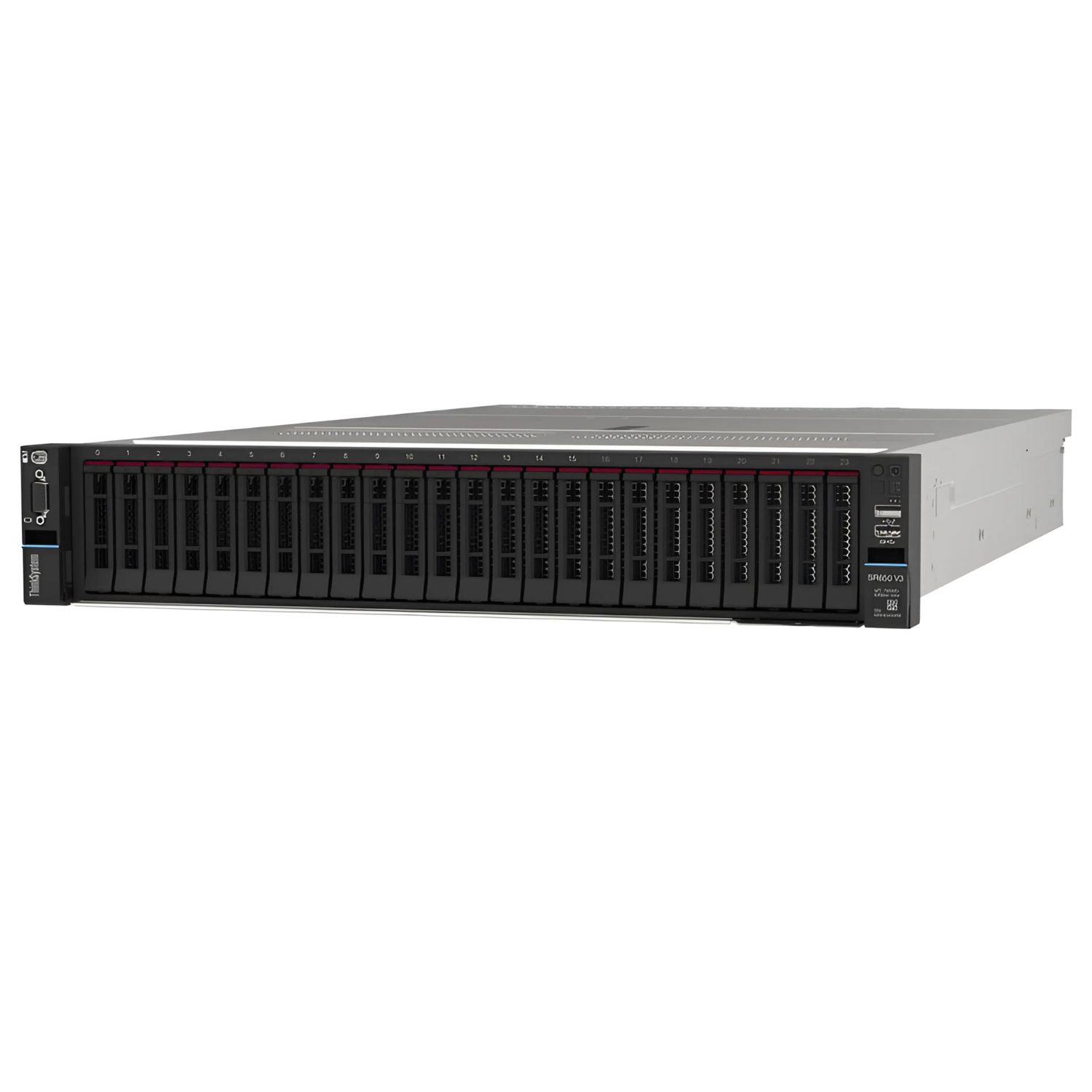 Lenovo ThinkSystem RR650 V3 Xeon Silver 4510 (12C 2.4GHz 30MB Cache/150W) 32GB (1x32GB 4800MHz 1Rx4 DDR5 RDIMM) 8 SAS/SATA 9350-8i 1x1100W Titanium 5 Standard F