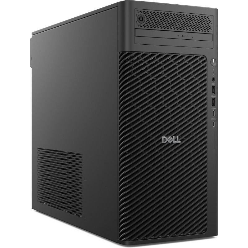 Desktop PC DELL Pro Max T2 FCT2250, Intel 265K (20 C / 20 T, 5.5 GHz - 3.3 GHz), 32 GB RAM, 1 TB SSD, Fara unitate optica, Intel Graphics, 1500 W, Windows 11 Pro