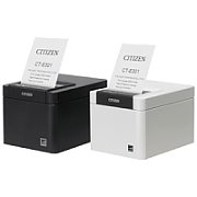 CT-E301, USB, 8 dots/mm (203 dpi), cutter, white