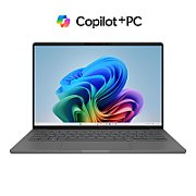 Laptop Asus Zenbook A14 UX3407QA-QD339X, 14 inch 1920 x 1200, Qualcomm X1-26-100 (8 C / 8 T, 3.0 GHz - 3.0 GHz, 12 MB + 6 MB cache), 32 GB LPDDR5X, 1 TB SSD, Qualcomm Adreno X1-45, Windows 11 Pro, Gri