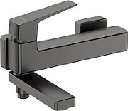 Wall-mounted bathtub mixer - with folding spout
