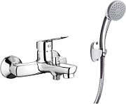 Bath mixer with shower set