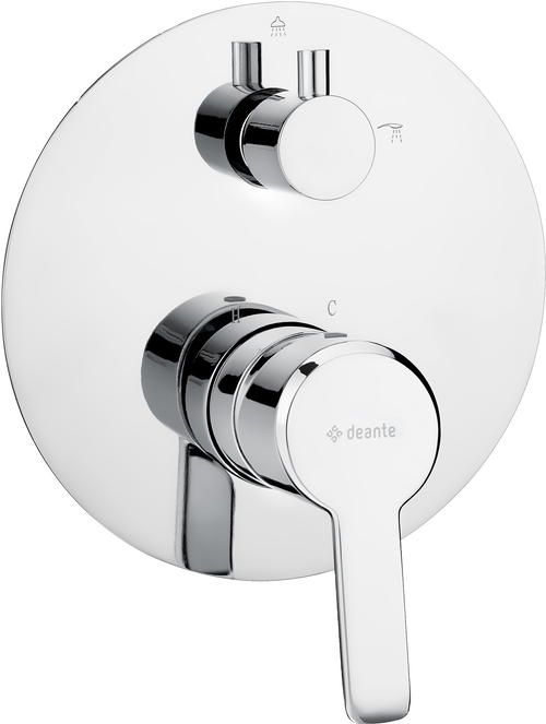 Concealed shower mixer with shower switch
