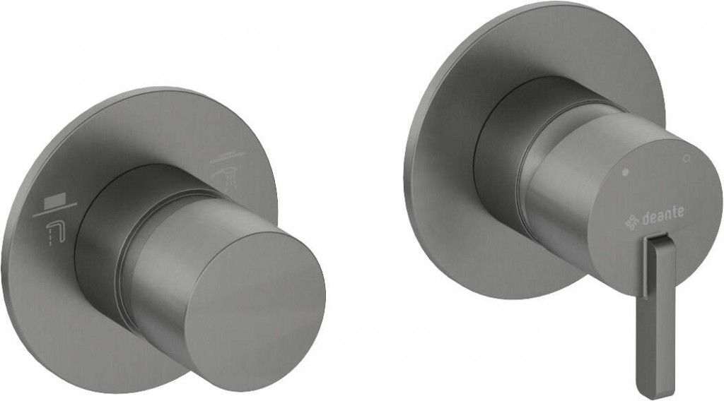 Shower mixer with shower switch - horizontal