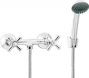 Wall-mounted shower faucet with shower set