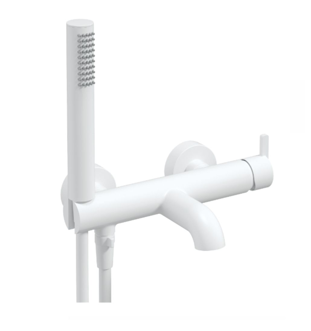 Bath mixer with shower set