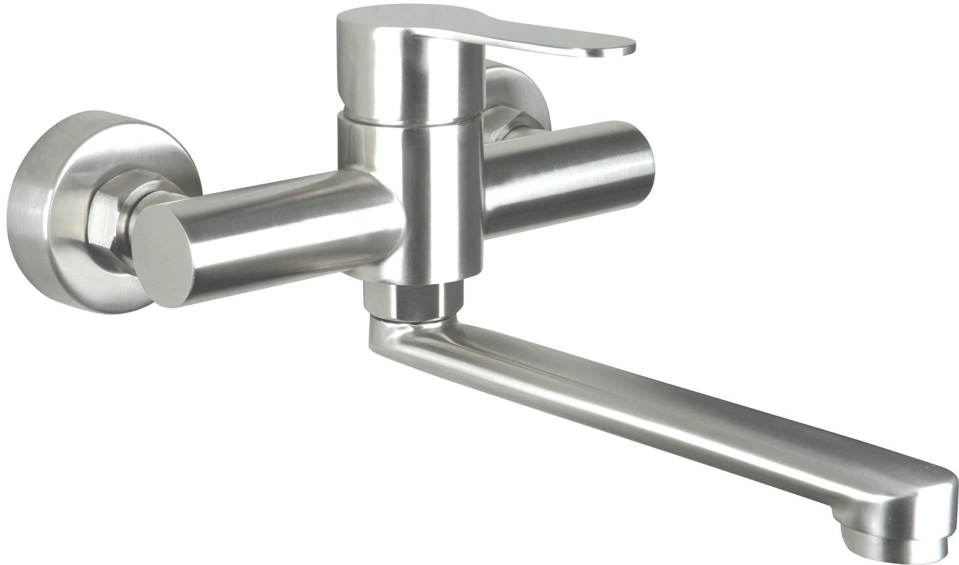 Wall-mounted washbasin mixer