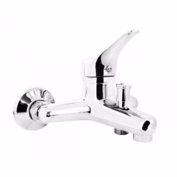 Wall-mounted bathtub mixer