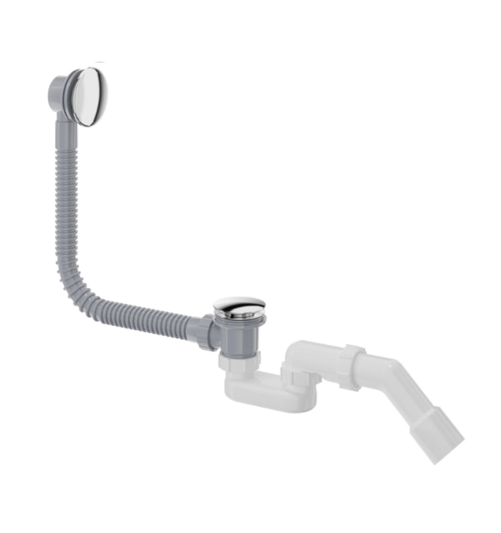 Bath siphon click-clack
