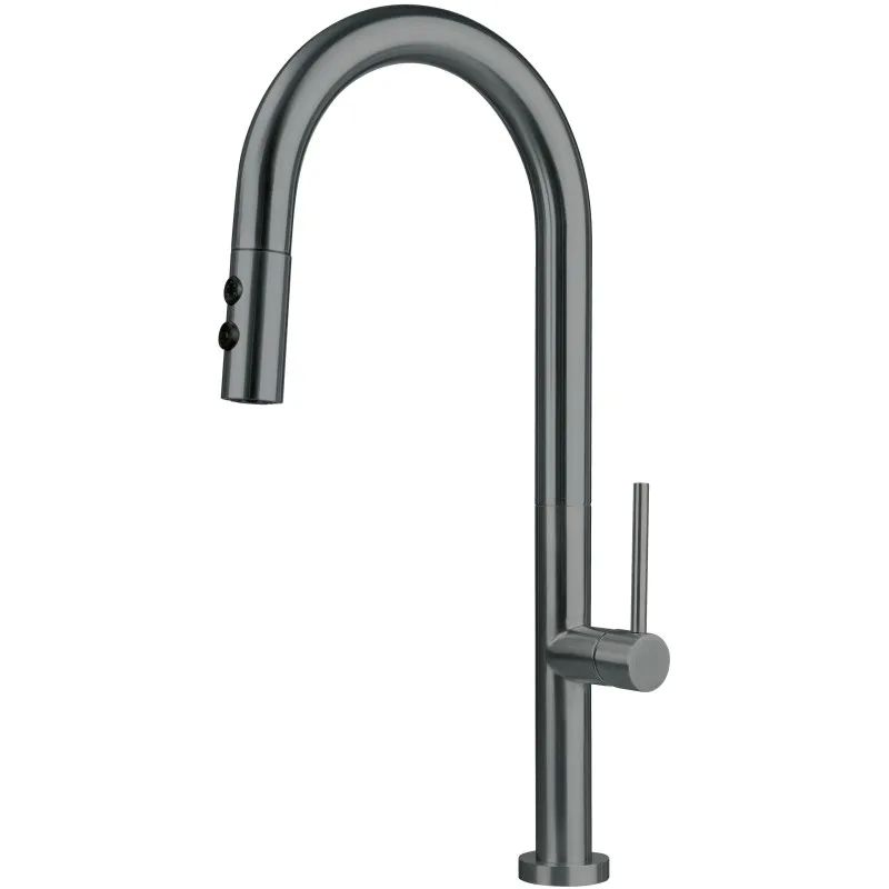 Kitchen faucet with pull-out spout - 2 types of spray