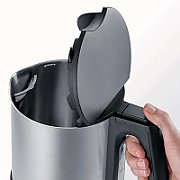 Severin WK 3409 electric kettle 1.7 L 2200 W Black  Stainless steel