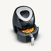 Severin 2430 Single 3.2 L Stand-alone 1500 W Hot air fryer Black  Stainless steel
