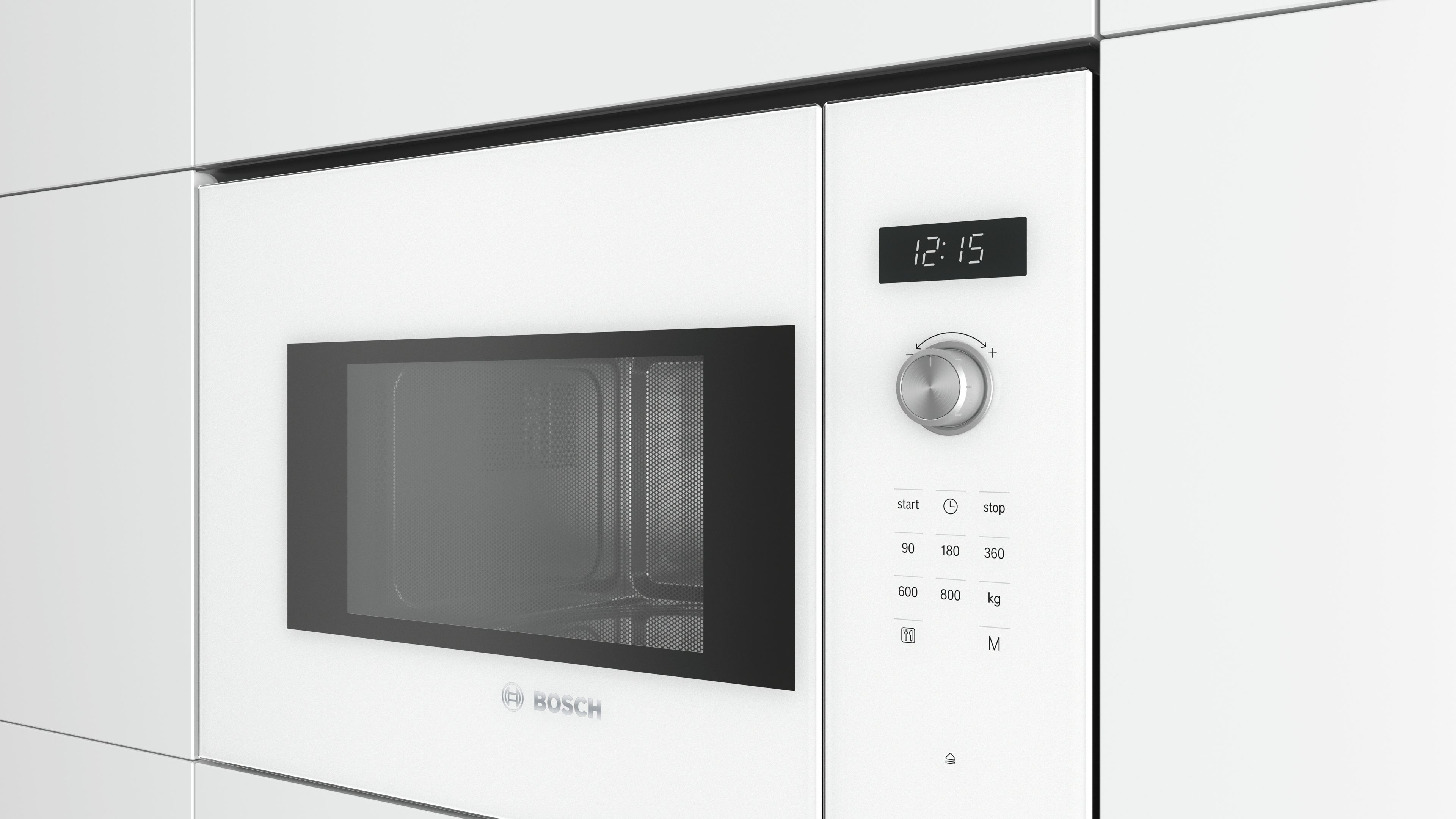 Bosch Serie 6 BFL524MW0 microwave White Solo microwave Built-in 20 L 800 W