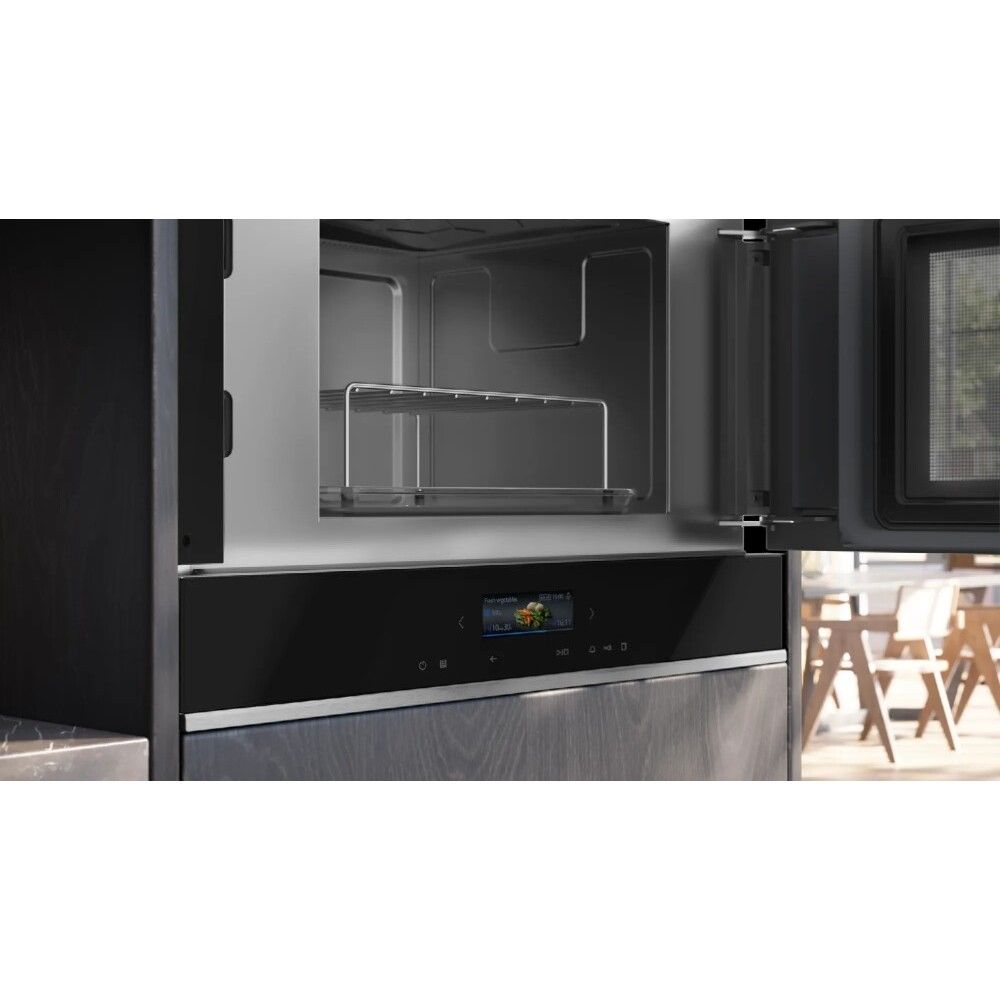 Siemens iQ700 BE732R1B1 microwave Black Combination microwave Built-in 21 L 900 W