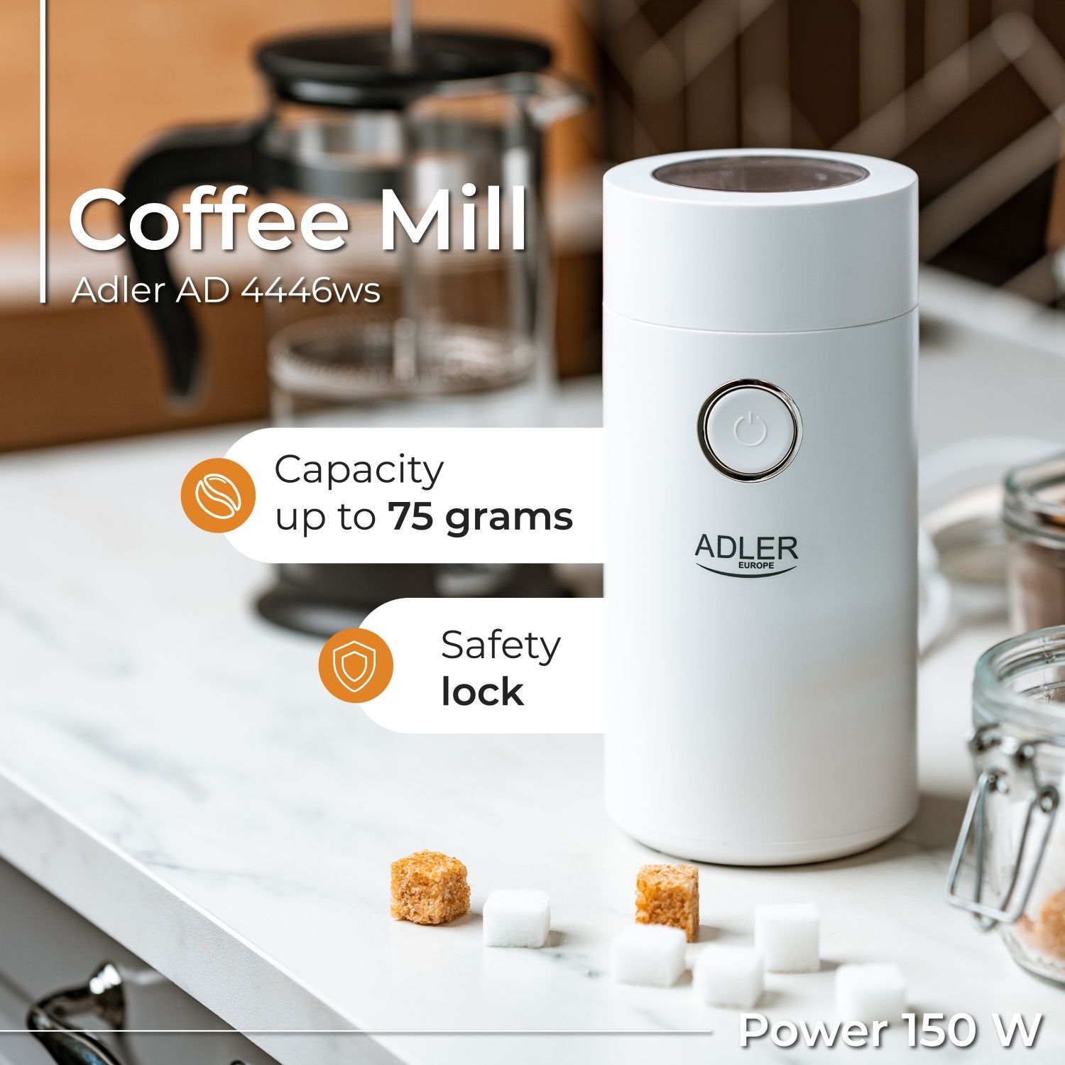 Coffee grinder Adler AD 4446ws