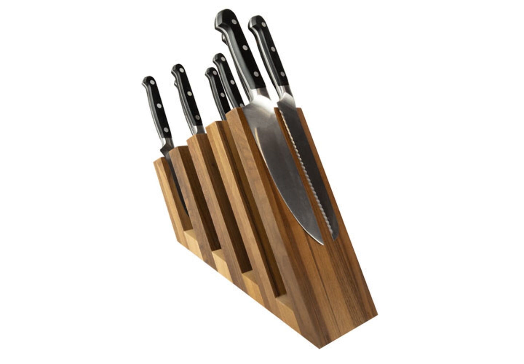 Magnetic knife strip in Artelegno beech wood - 50 cm