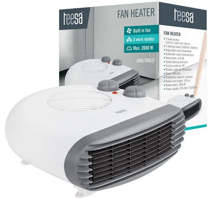 Teesa TSA8027 electric space heater Indoor White 2000 W