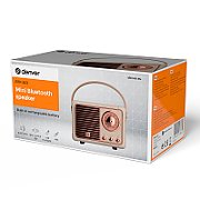 Głośnik Denver Denver BTP-203W Mini BT-Lautsprecher Retro-Design weiß