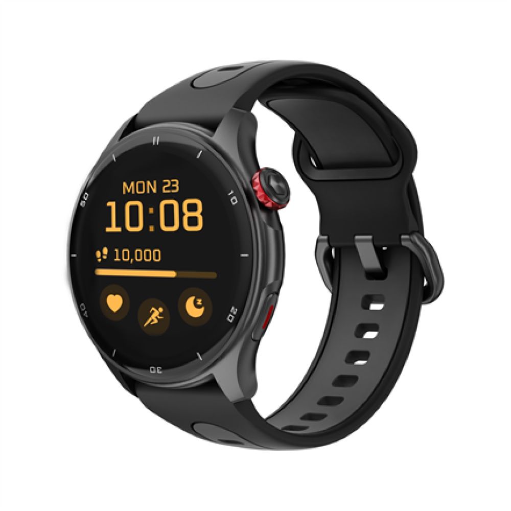 myPhone Smartwatch with GPS  AMOLED  black