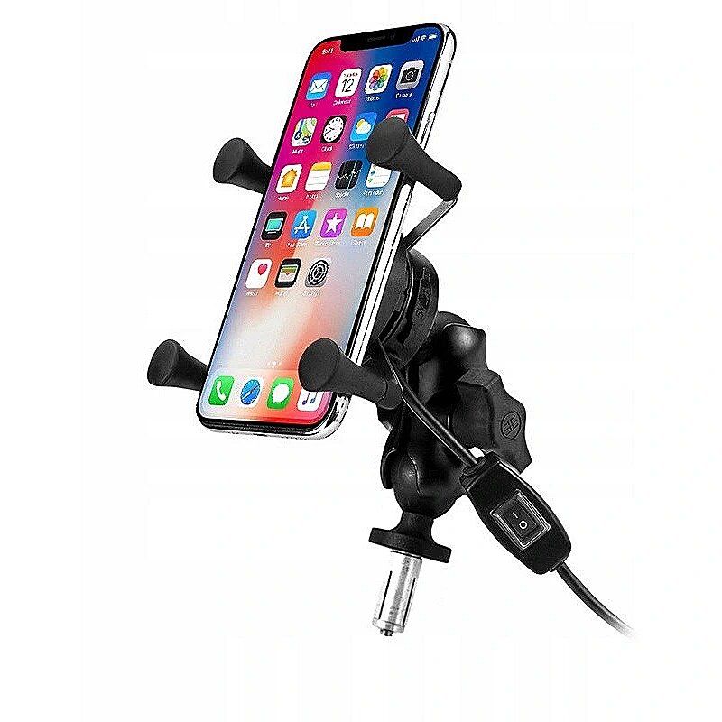MOTORBIKE PHONE HOLDER FREEDCONN MC7W WITH INDUCTIVE CHARGER