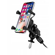 MOTORBIKE PHONE HOLDER FREEDCONN MC7W WITH INDUCTIVE CHARGER