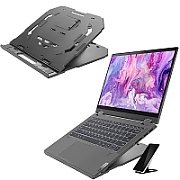 Lenovo | 2-in-1 Laptop Stand | 15   | Black | 305 x 285 x 35 mm | 1 year(s)
