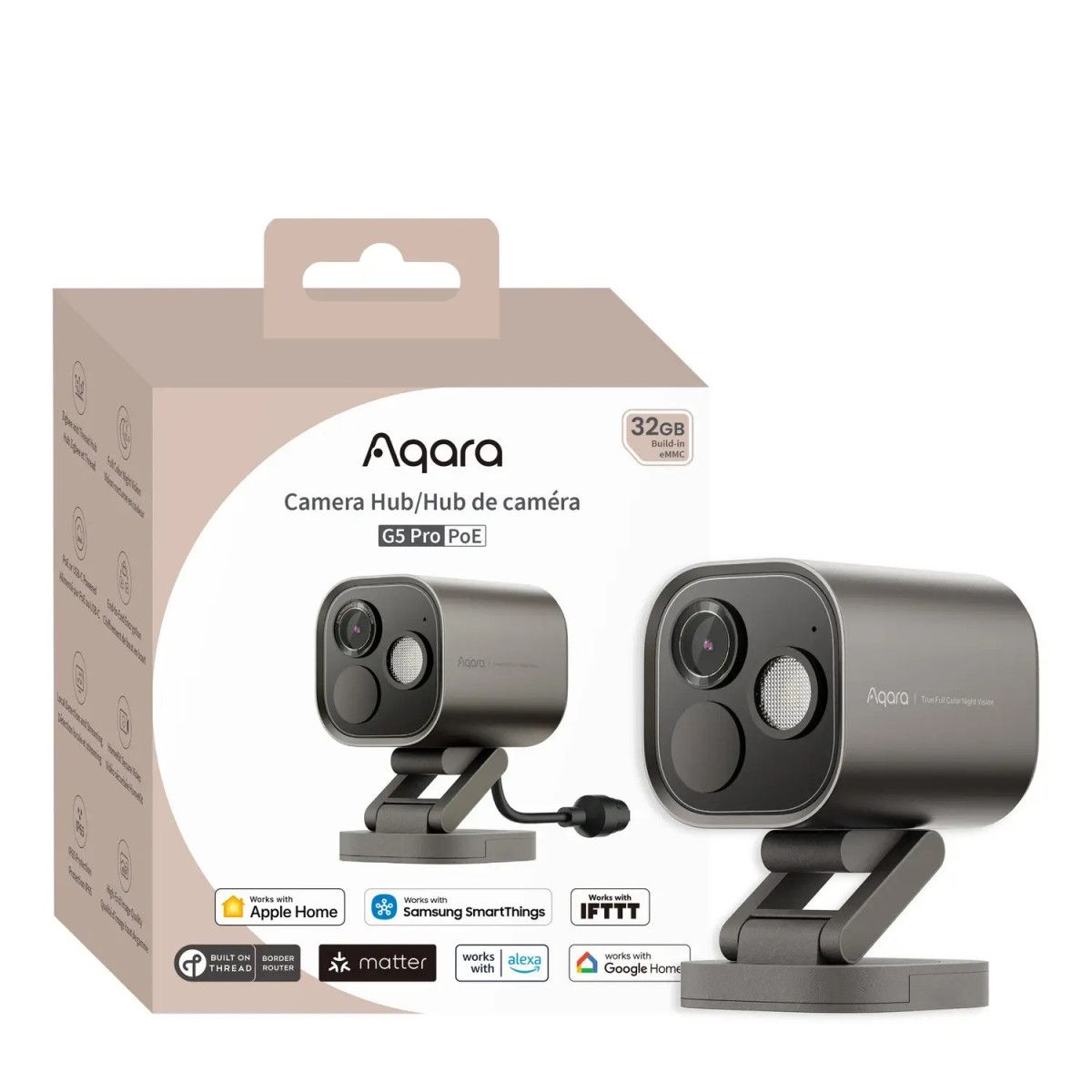 Aqara Camera Hub G5 Pro (PoE) Gray