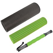 Schildkröt Fitness 3 in 1 Massage Roller Set Black  Green Foam 1 pc(s) 960039