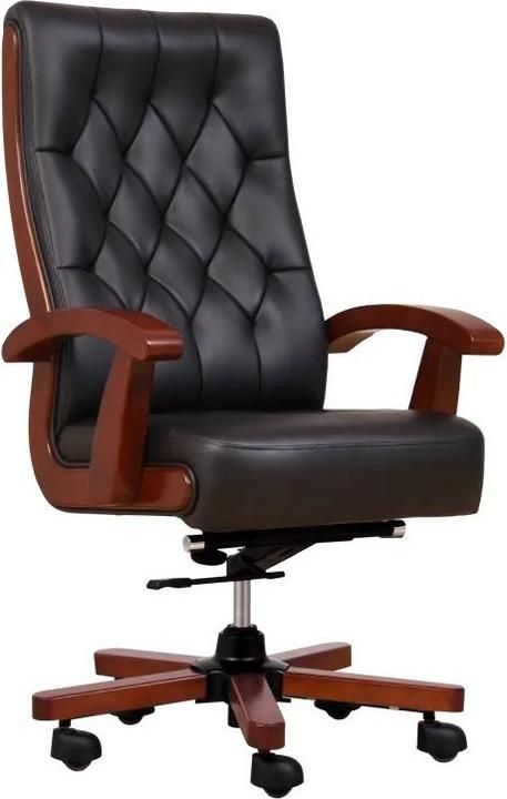 CONSUL brown leather armchair