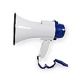 Megaphone Nedis blue/white