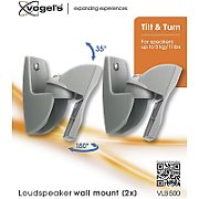 B-Tech VENTRY - Side Clamping Loudspeaker Wall Mounts with Tilt & Swivel (Pair)