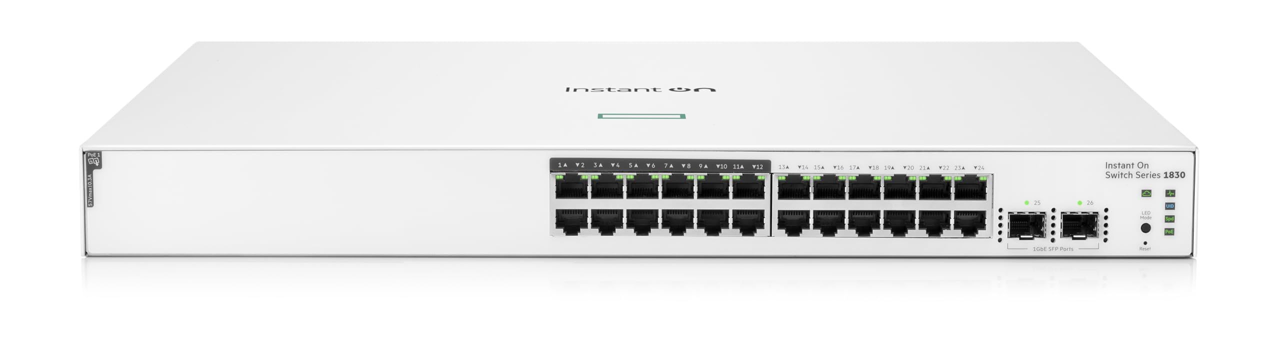 HPE NW ION 1830 24G 12p Cl.4 PoE 2SFP 195W Switch     JL813A