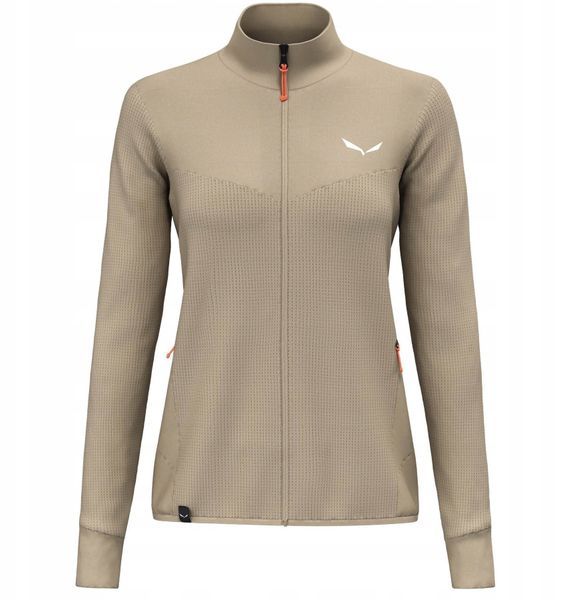 Bluza damska bez kaptura Salewa Puez Waffle Hyb PL Jacket - quicksand rozmiar: s