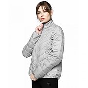 Women's jacket 4F cool light gray melange H4L21 KUDP003 27M S