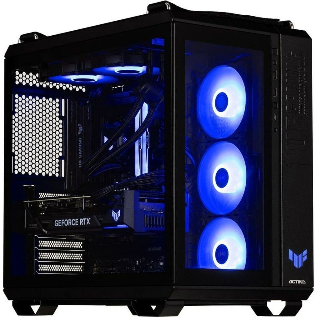 Desktop PC Actina Midi Tower, AMD Ryzen 7 7800X3D (8 C / 16 T, 5.0 GHz), 32 GB RAM, 2 TB SSD, NVIDIA RX 7900 XTX 24 GB, Fara sistem de operare