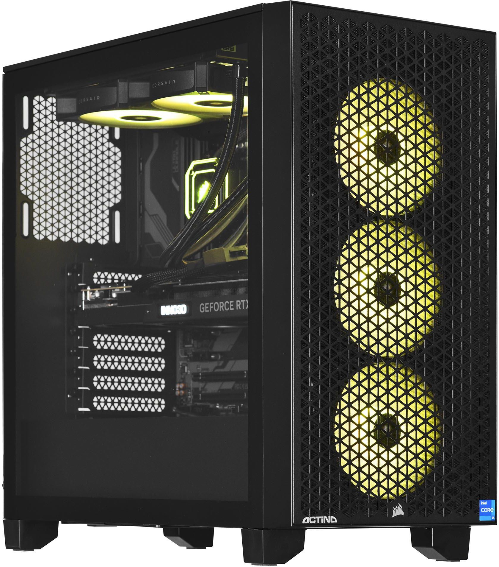 Desktop PC Actina Midi Tower, AMD Ryzen 7 7800X3D (8 C / 16 T, 5.0 GHz), 32 GB RAM, 2 TB SSD, AMD RX 7900 XT 20 GB, Fara sistem de operare