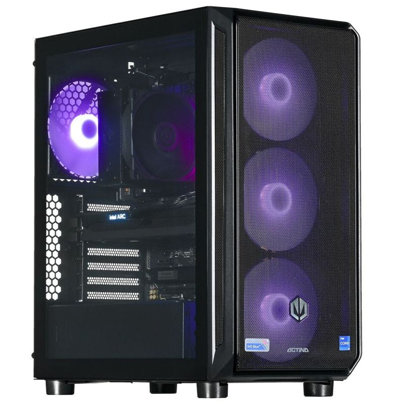 Desktop PC Actina Midi Tower, Intel Core i5-12400F (6 C / 12 T, 2.5 GHz - 4.40 GHz), 32 GB RAM, 1 TB SSD, Intel B580 12 GB, Fara sistem de operare