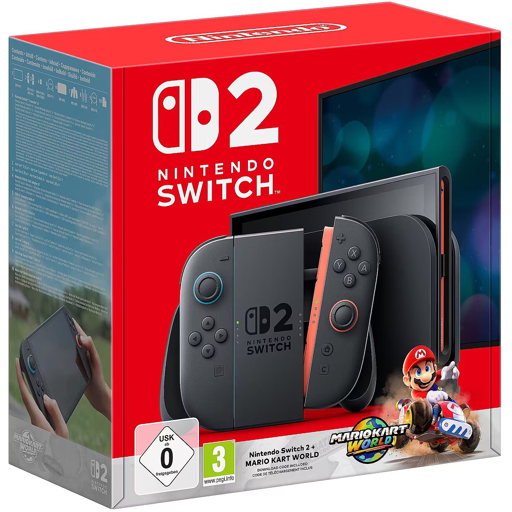 Nintendo Switch 2 + Mario Kart World portable game console 20.1 cm (7.9 ) 256 GB Touchscreen Wi-Fi Black