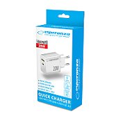 Esperanza EZC105W mains charger 20W White