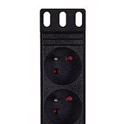 Alantec PZ010 power extension 1.8 m 9 AC outlet(s) Indoor Black