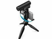 Sennheiser MKE 400 Mobile Kit - condenser  supercardioid microphone with low-pass filter with Manfrotto tripod